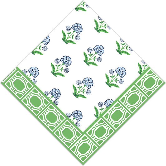 Floral Block Paper Napkins