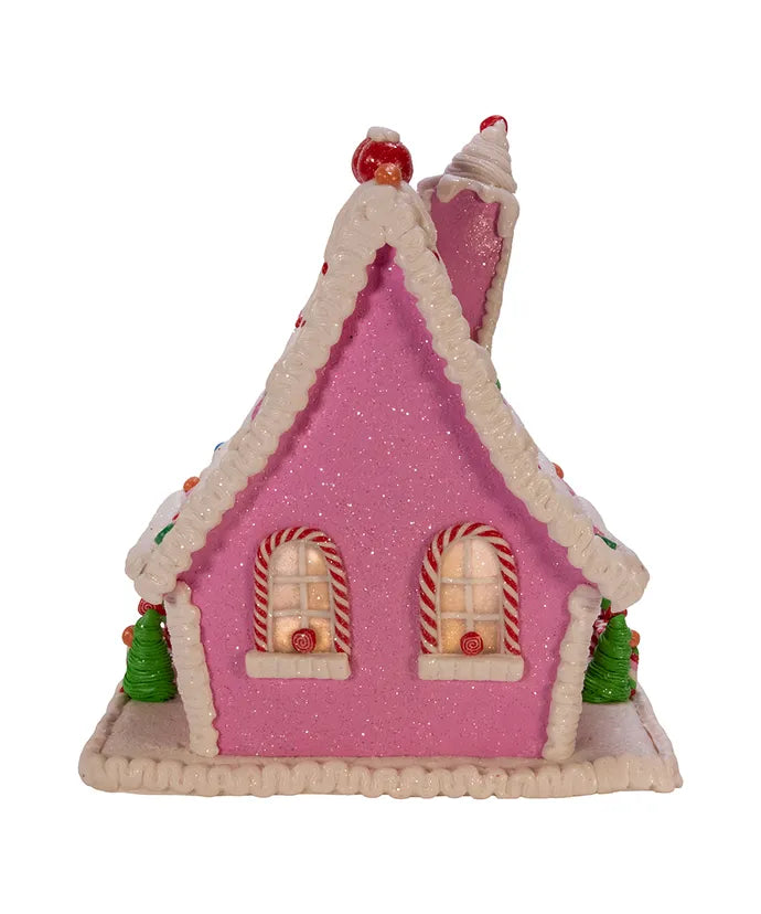Pink Gingerbread Candy House