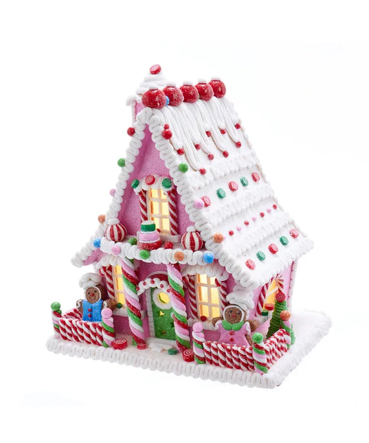 Pink Gingerbread Candy House