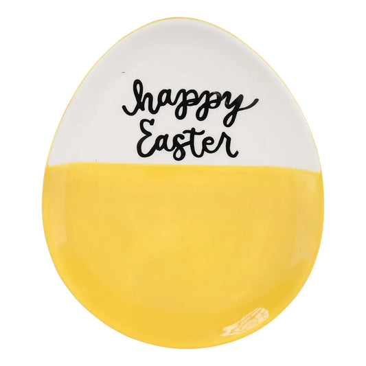 Yellow Easter Egg Plate
